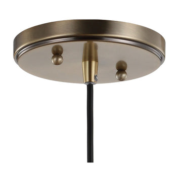 Cleo 5.5" Adjustable Metal/Glass LED Pendant - JONATHAN Y